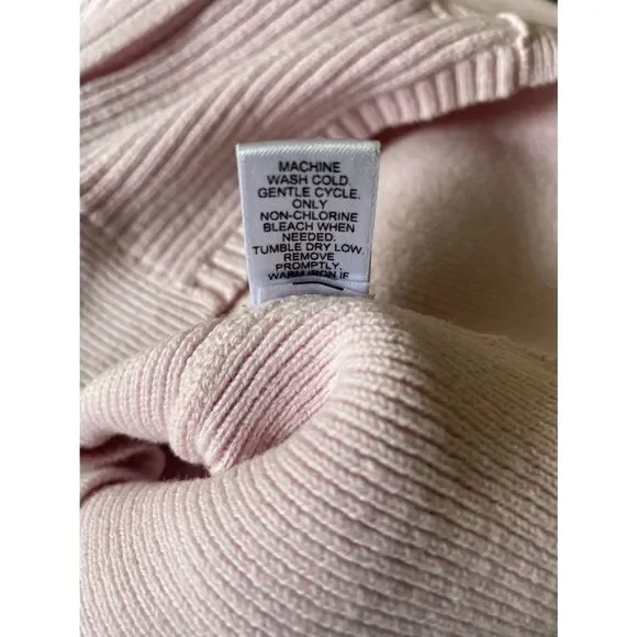 “Vintage” LIGHT PINK Shawl Collar; Cardigan Sweater; XL; sophisticated - Picture 8 of 11